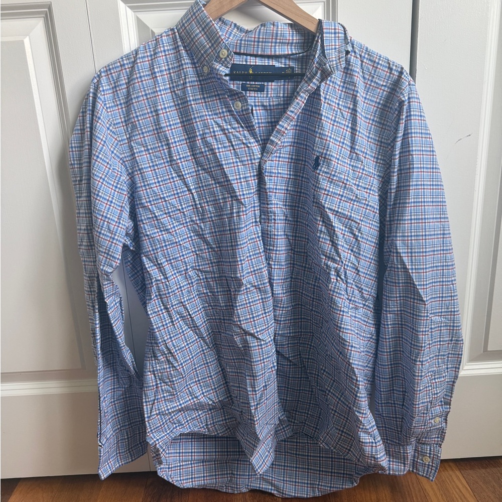 Ralph Lauren Blue Casual Button Down Shirt